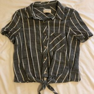 Universal Thread, Short Sleeve Striped Button Down